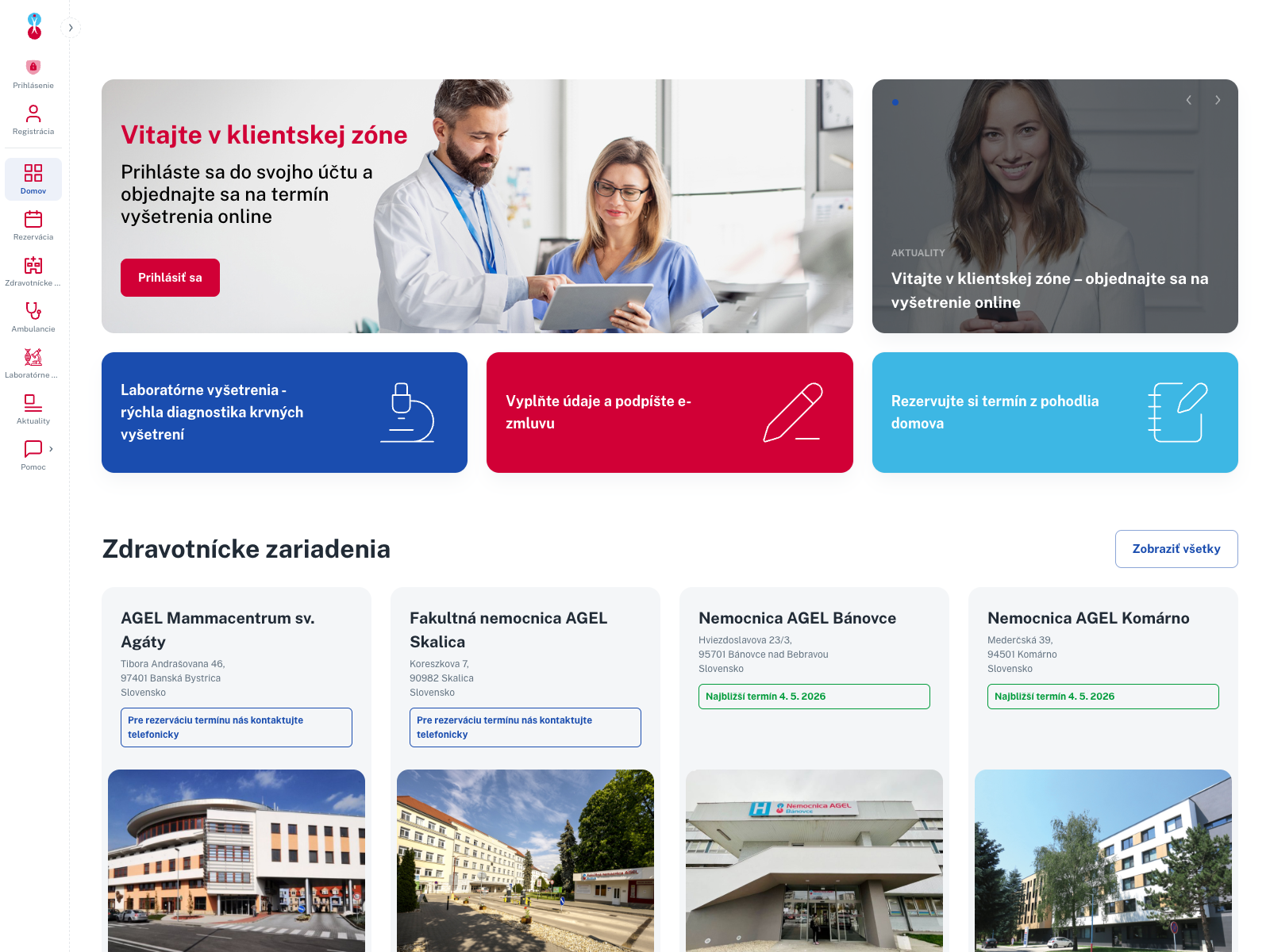 AGEL hospital booking platform
