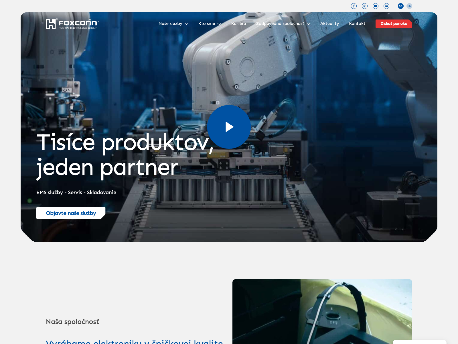 Foxconn manufacturing intranet & app